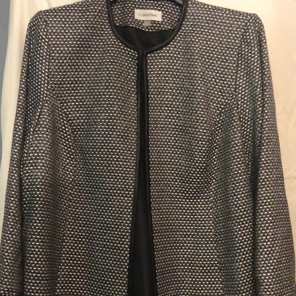 Brand New Calvin Klein open front jacket with hook & eye top closure! - Picture 2 of 6